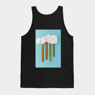 Photo illustration depicting clouds and rainfall Tank Top